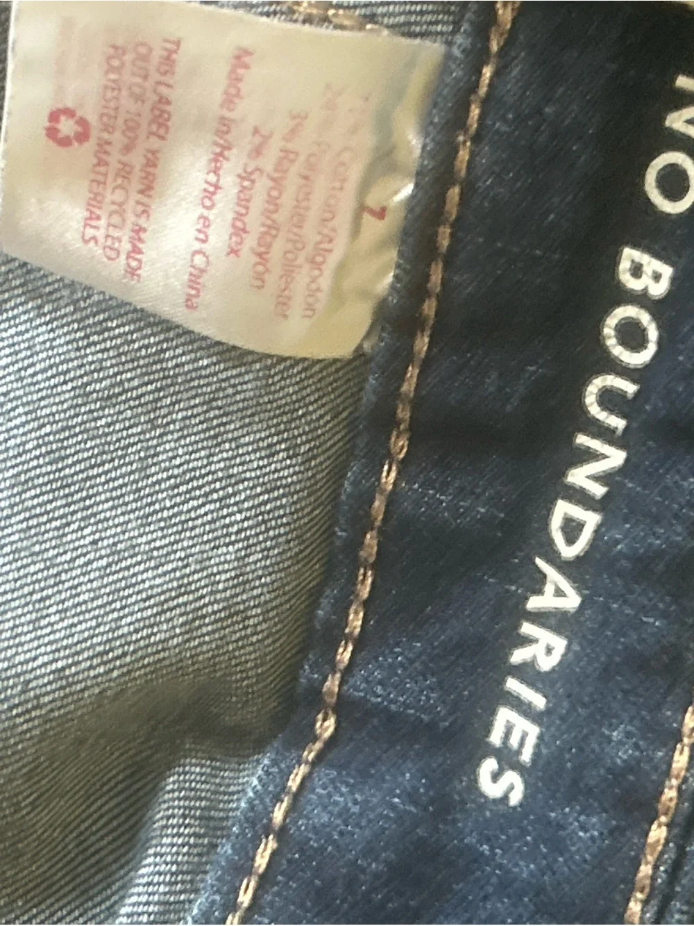 No Boundaries Dark Blue Cropped Denim Shorts
